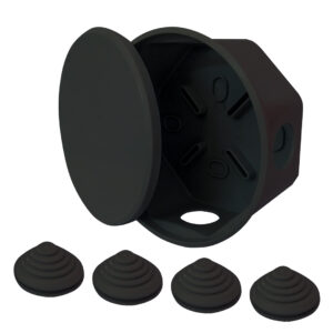 CAJA PASO OCTOGONAL NEGRO KALOP