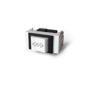 INTERRUPTOR INVERSOR 3 PUNTOS BLANCO 1 MODULO