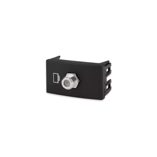 TOMA CABLE TV PINFINO NEGRO KALOP