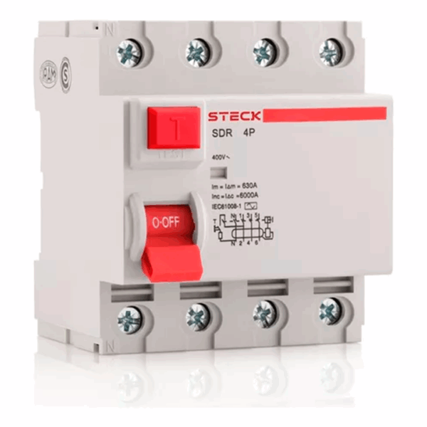DISYUNTOR 4 POLOS 100A 300MA STECK