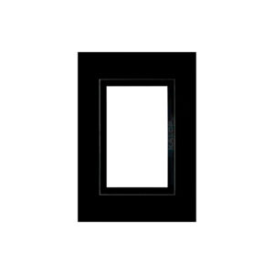 TAPA 3 MODULOS ZEN BASIC NEGRO