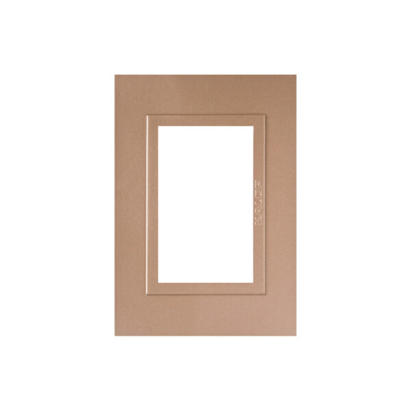 TAPA 3 MODULOS ZEN METAL BRONCE