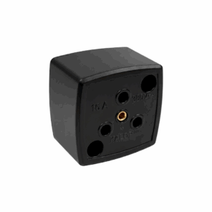 TOMA BASE INDUSTRIAL 3x16A + TIERRA NEGRO KALOP
