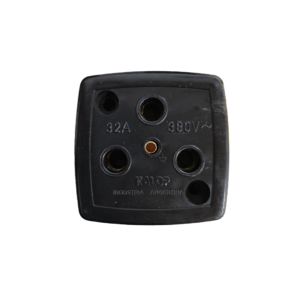 TOMA BASE INDUSTRIAL 3x32A + TIERRA NEGRO