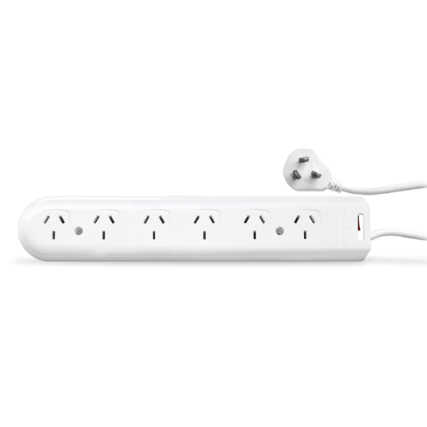 PROLONGADOR 6 TOMAS 1.5m BLANCO KALOP