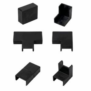 CABLECANAL ACCESORIOS 20x10 NEGRO