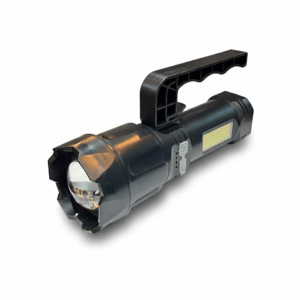 LINTERNA DE MANO CARGA USB CON LUZ LATERAL Y BALIZA JA2411