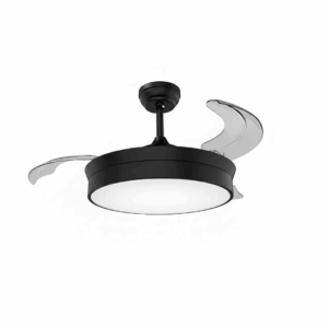 VENTILADOR DE TECHO RETRACTIL NEGRO