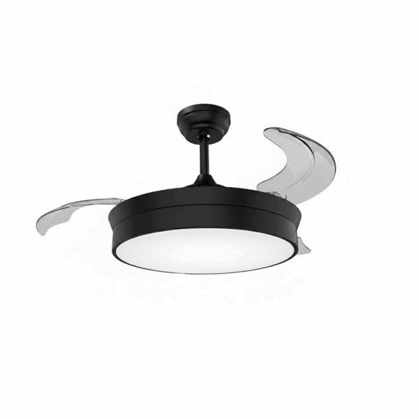 VENTILADOR DE TECHO RETRACTIL NEGRO