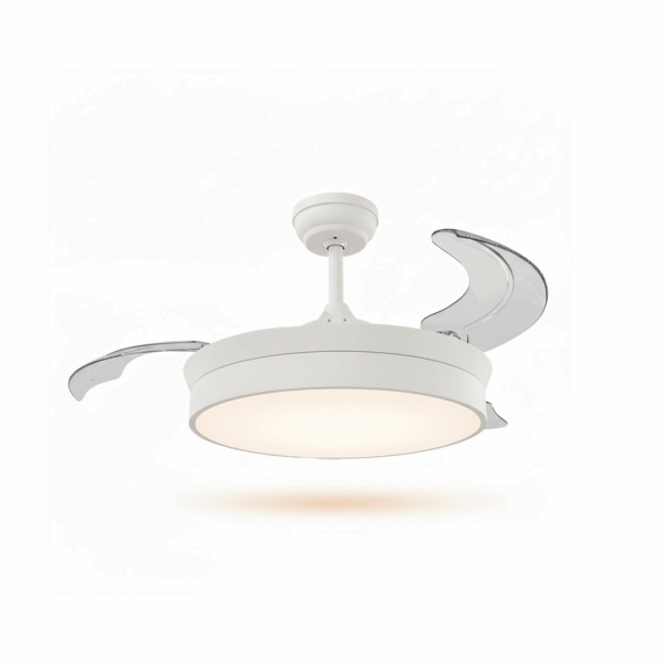 VENTILADOR DE TECHO RETRACTIL BLANCO