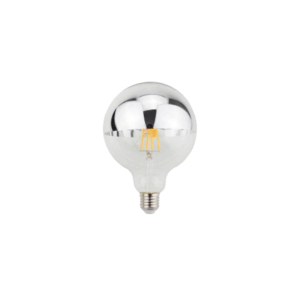 LAMPARA VINTAGE GLOBO CROMO 4W