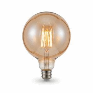 LAMPARA VINTAGE GLOBO G125 4W AMBAR