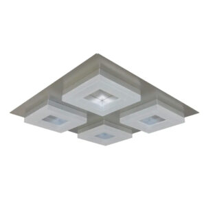 PANEL NORLY 4 20W INOX CUADRADO 30CM