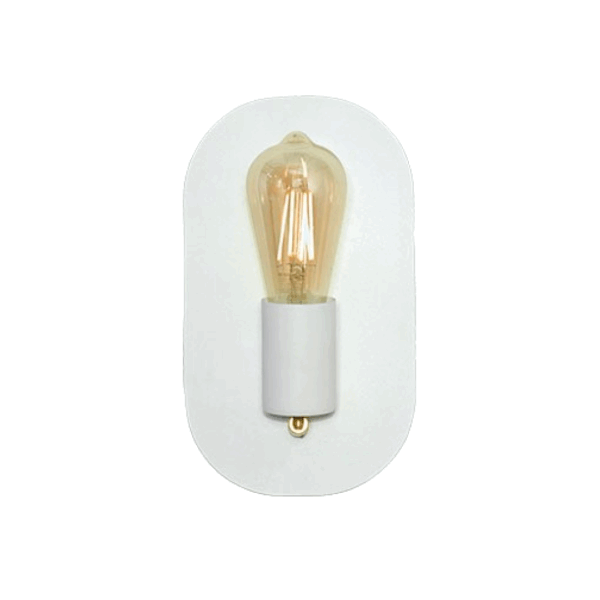 APLIQUE PARED OVAL 4515 CHAPA E27 - Imagen 4