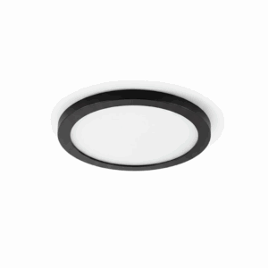 PANEL DE ARRIMAR 8W NEGRO REDONDO LUZ CALIDA TBCIN