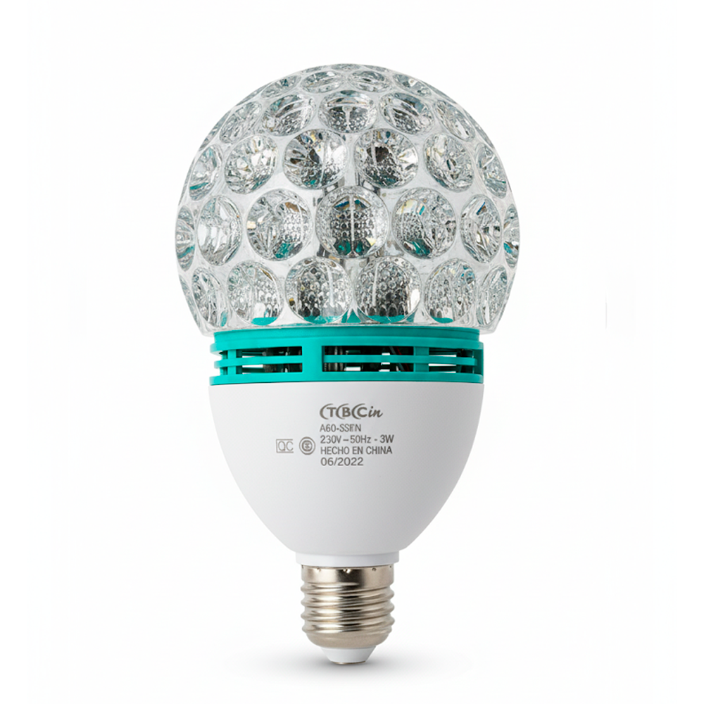LAMPARA DISCO RGB E27 S3FN USB TBCIN