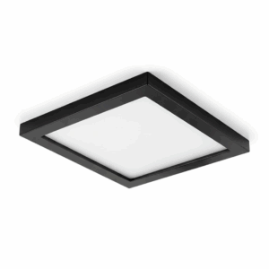 PANEL DE ARRIMAR 25W NEGRO CUADRADO LUZ FRIA TBCIN