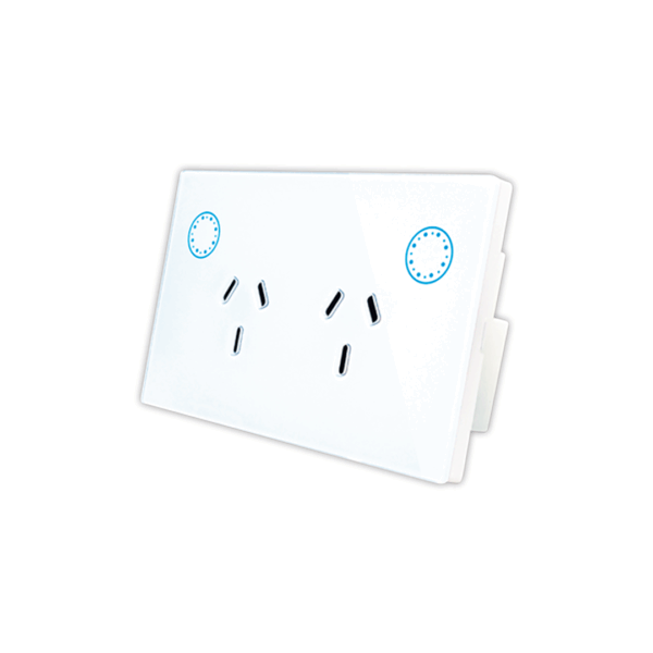 TOMA DOBLE SMART MGK-TW2 BLANCO