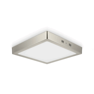 PANEL DE ARRIMAR 20W PLATEADO CUADRADO LUZ FRIA TBCIN