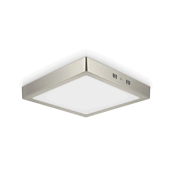 PANEL DE ARRIMAR 20W PLATEADO CUADRADO LUZ FRIA TBCIN