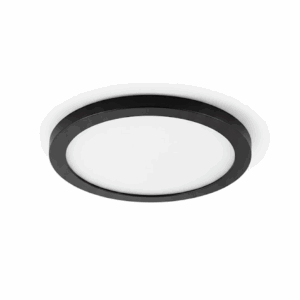 PANEL DE ARRIMAR 20W NEGRO REDONDO LUZ FRIA TBCIN