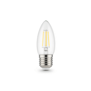 LAMPARA E14 4W VELA FILAMENTO LUZ CALIDA