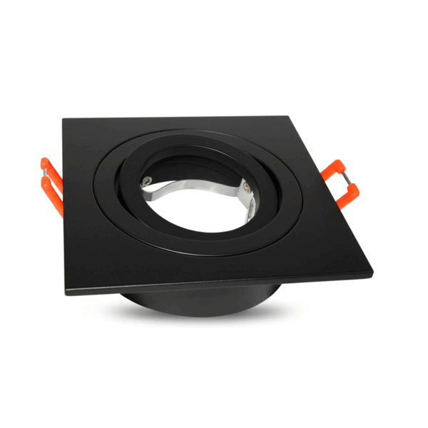 SPOT DE EMBUTIR MOVIL CUADRADO PARA AR111 NEGRO