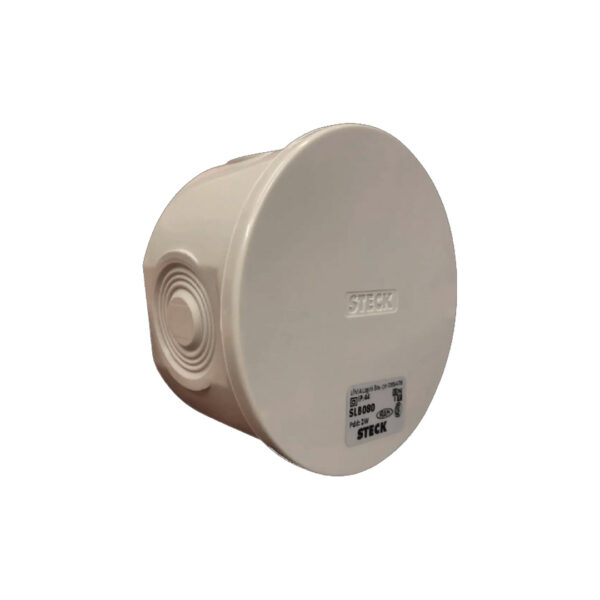 CAJA PASO IP55 REDONDA 80mm STECK