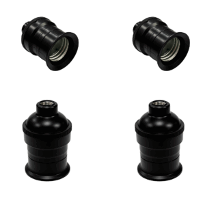 KIT PORTALAMPARA x2 E27 3 PIEZAS