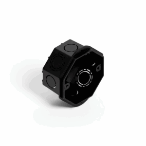 CAJA OCTOGONAL CHICA PVC STRADA NEGRA