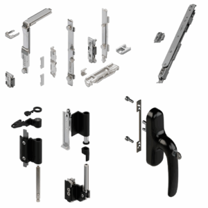 H45-OSCILO BATIENTE COPLANAR (A30) CON LLAVE COMPLETO GIESSE