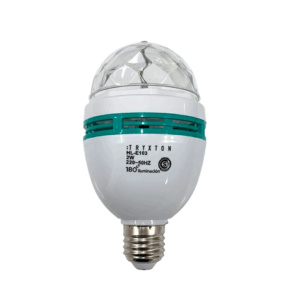 LAMPARA DISCO RGB GIRATORIO 2W E103 180°