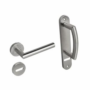 MANIJON INOX CON PLACA + GIRATORIA