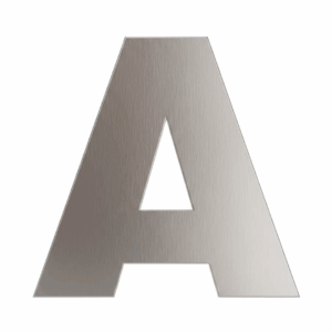 LETRA 120mm INOX RDM