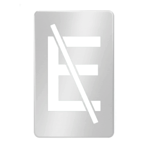 SEÑAL ACERO INOX PROHIBIDO ESTACIONAR 90x50mm RADEM